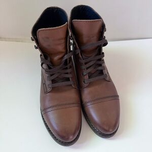 Thursday Boot Company Captain Cap Toe Lace up Leather Women’s Boots Brown Sz 9
